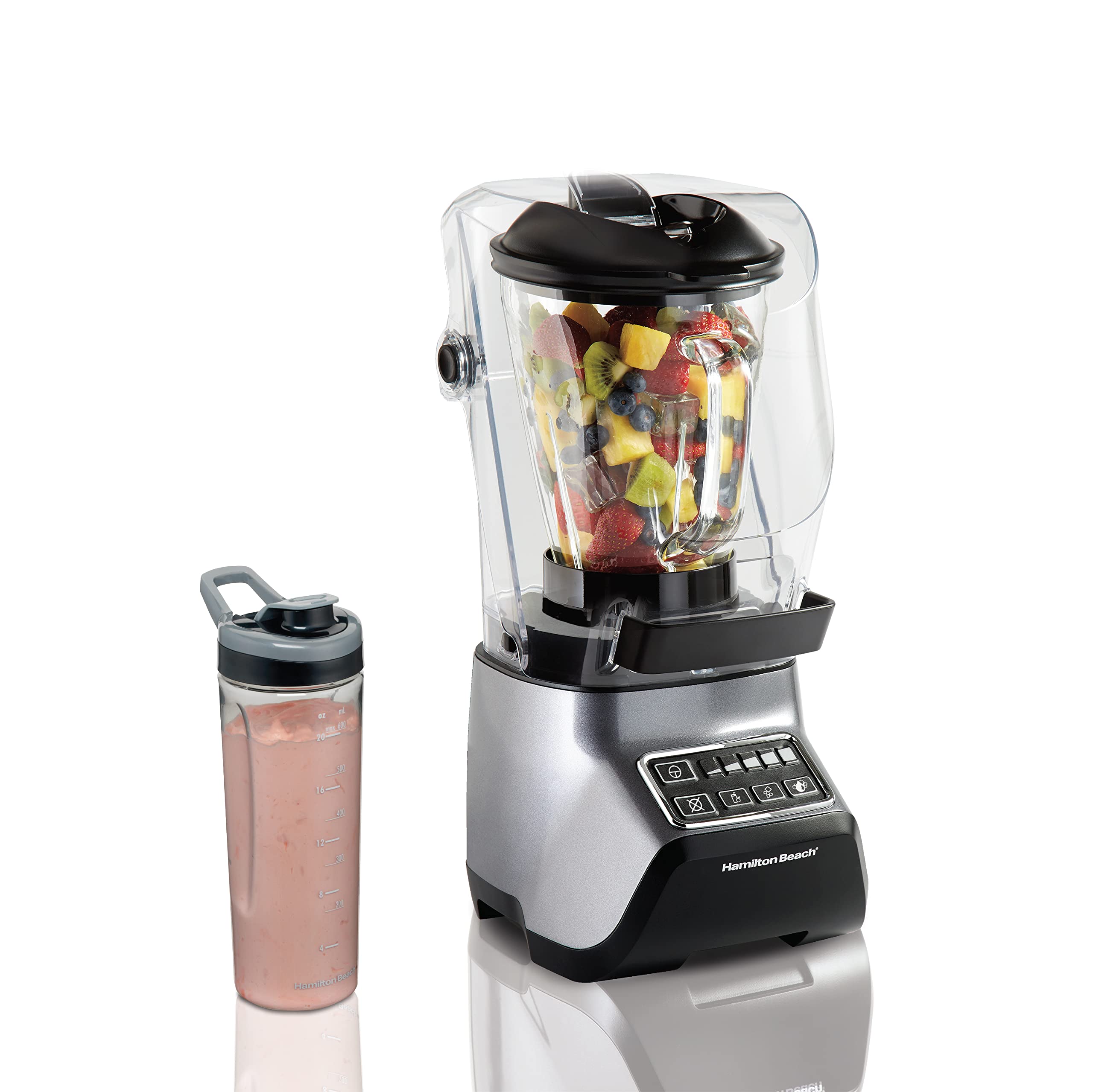 Hamilton Beach Quiet Blender, 55% Less Noise, 950 Peak Watts, 3 Presets Smoothie Ice Crush, 1.5L Glass Jar هاملتون بيتش خلاط هادئ، ضوضاء اقل بنسبة 55%، قدرة قصوى 950 واط، 3 اعدادات مسبقا لسحق الثلج والسموثي، وعاء زجاجي سعة 1.5 لتر Hamilton Beach Quiet Blender, 55% Less Noise, 950 Peak Watts, 3 Presets Smoothie Ice Crush, 1.5L Glass Jar هاملتون بيتش خلاط هادئ، ضوضاء اقل بنسبة 55%، قدرة قصوى 950 واط، 3 اعدادات مسبقا لسحق الثلج والسموثي، وعاء زجاجي سعة 1.5 لتر